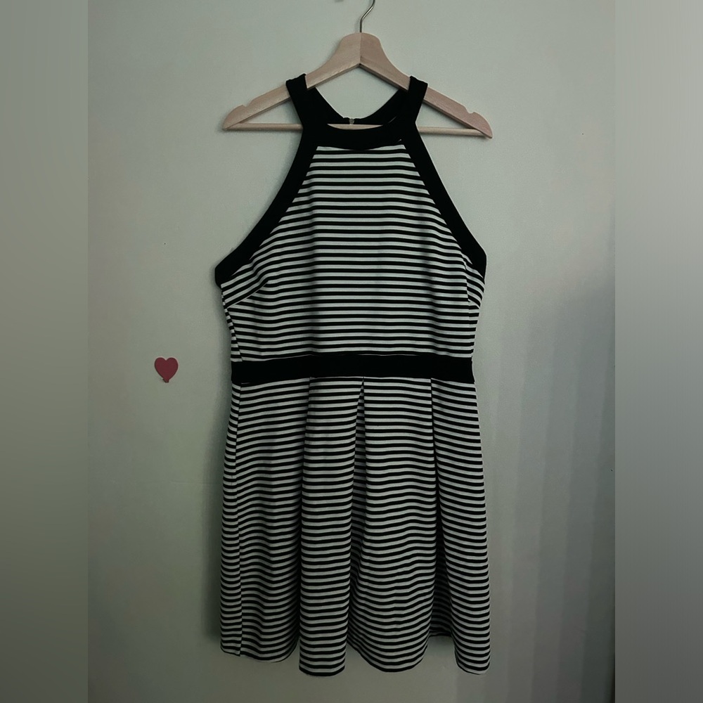 Forever 21 Black and White Striped Dress